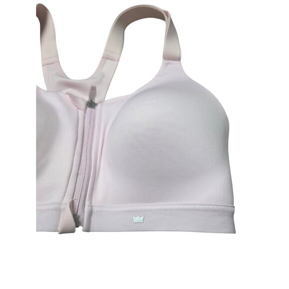 SHEFIT Luxe Bra Womens Pink Front Zip Wireless Adjustable Full Coverage - Picture 3 of 6